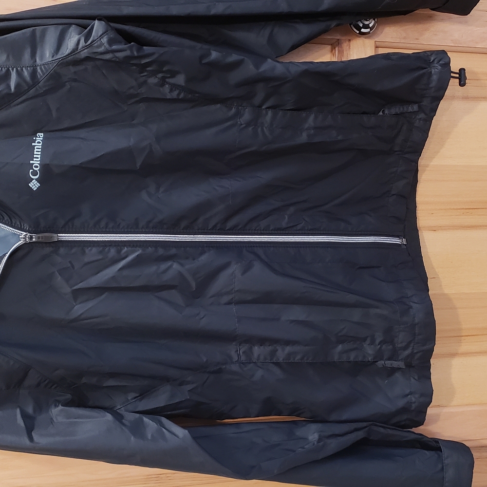 Columbia Black Utility Jacket with Reflective Accents